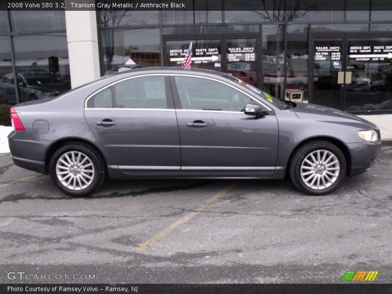Titanium Gray Metallic / Anthracite Black 2008 Volvo S80 3.2