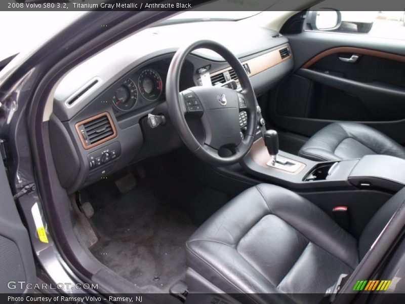 Titanium Gray Metallic / Anthracite Black 2008 Volvo S80 3.2