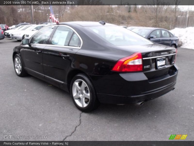 Black / Anthracite Black 2008 Volvo S80 T6 AWD