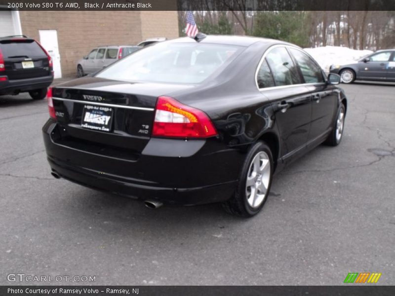 Black / Anthracite Black 2008 Volvo S80 T6 AWD