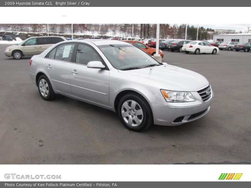 Bright Silver / Gray 2009 Hyundai Sonata GLS