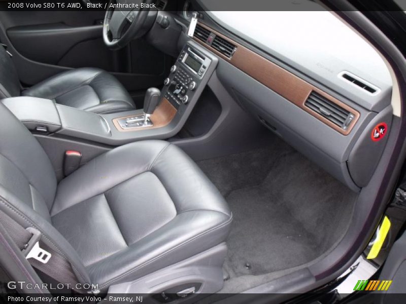 Black / Anthracite Black 2008 Volvo S80 T6 AWD
