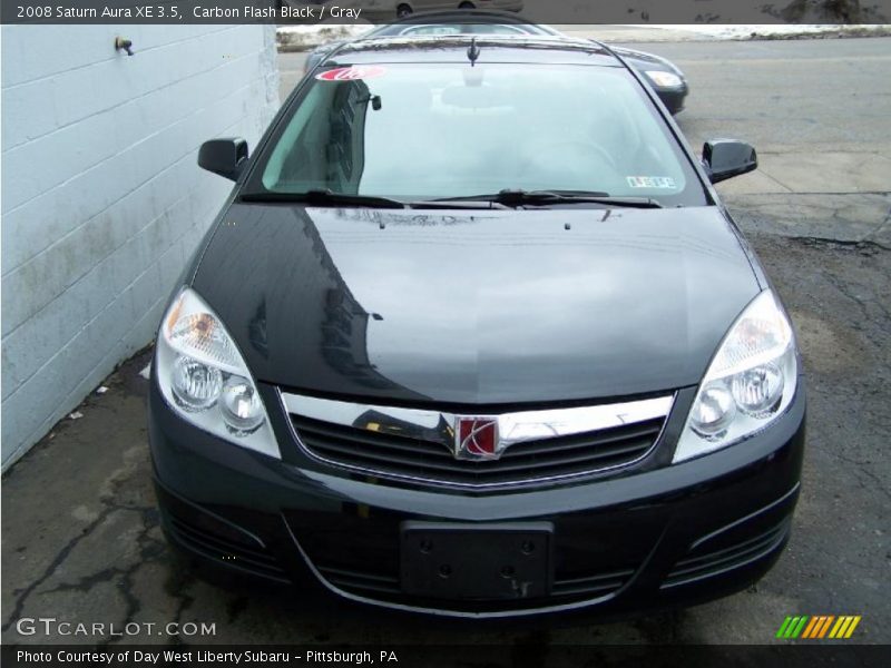 Carbon Flash Black / Gray 2008 Saturn Aura XE 3.5