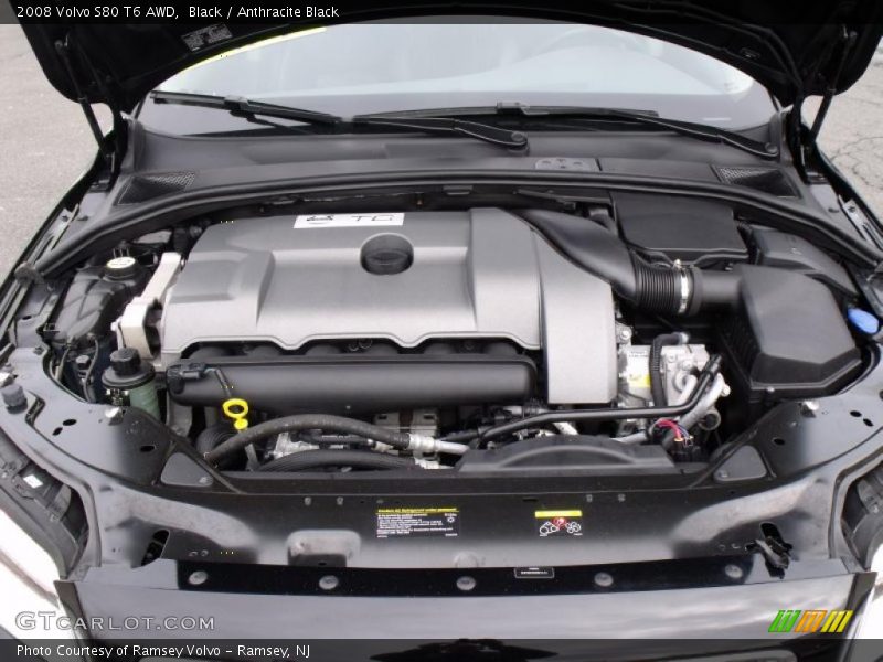 Black / Anthracite Black 2008 Volvo S80 T6 AWD