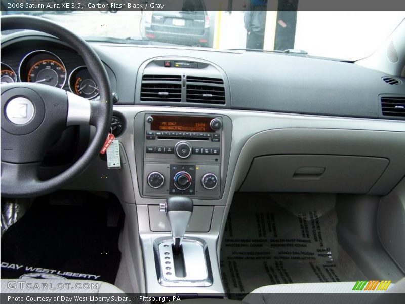 Carbon Flash Black / Gray 2008 Saturn Aura XE 3.5