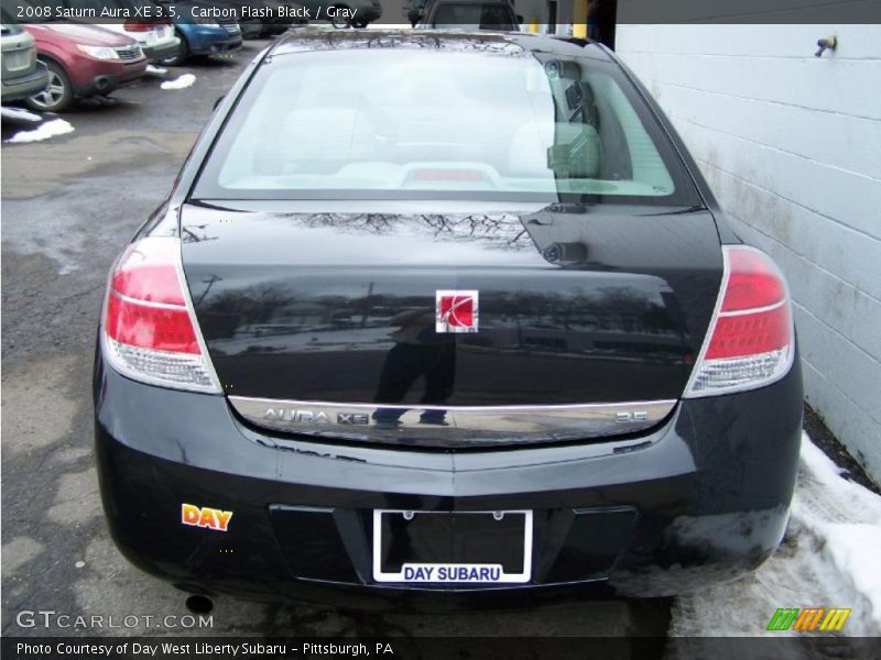 Carbon Flash Black / Gray 2008 Saturn Aura XE 3.5