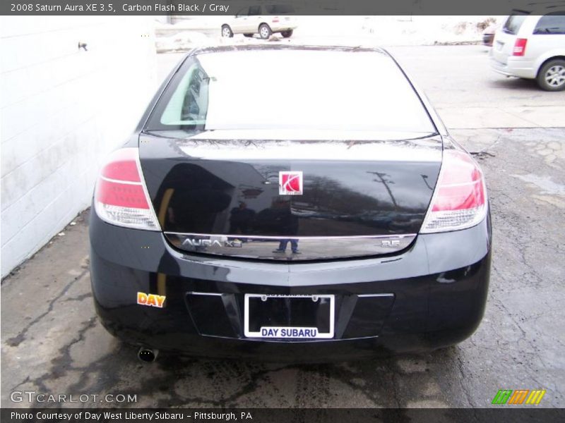Carbon Flash Black / Gray 2008 Saturn Aura XE 3.5