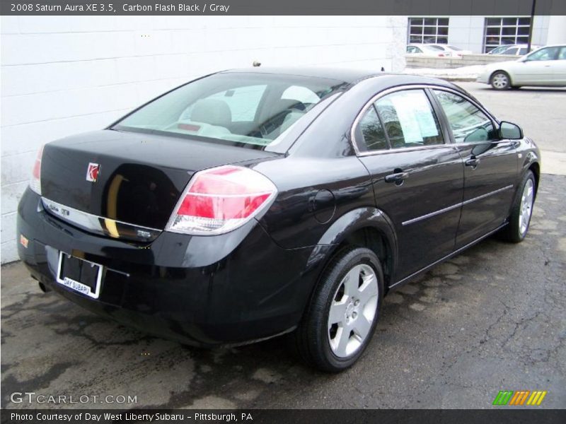 Carbon Flash Black / Gray 2008 Saturn Aura XE 3.5