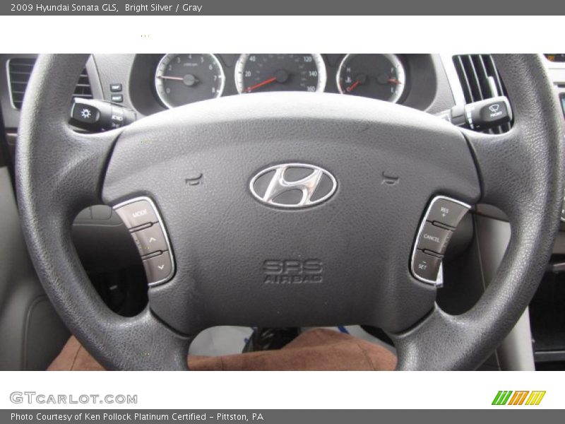 Bright Silver / Gray 2009 Hyundai Sonata GLS