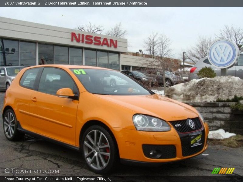 Fahrenheit Orange / Anthracite 2007 Volkswagen GTI 2 Door Fahrenheit Edition