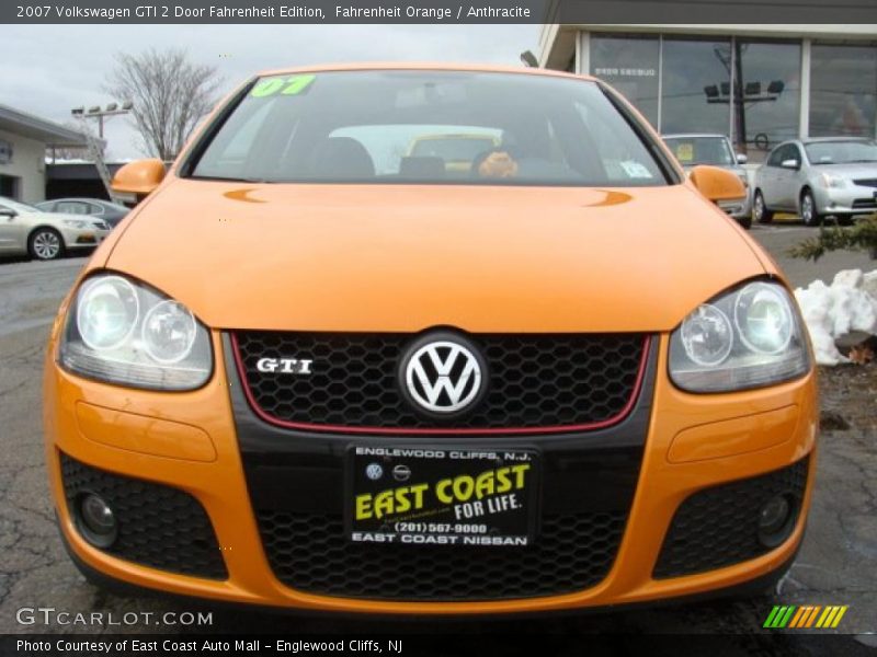 Fahrenheit Orange / Anthracite 2007 Volkswagen GTI 2 Door Fahrenheit Edition