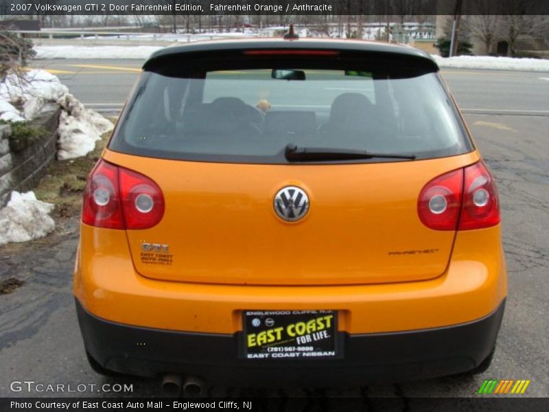 Fahrenheit Orange / Anthracite 2007 Volkswagen GTI 2 Door Fahrenheit Edition