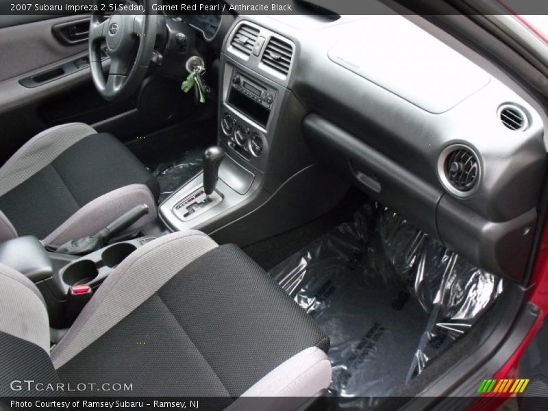 Garnet Red Pearl / Anthracite Black 2007 Subaru Impreza 2.5i Sedan