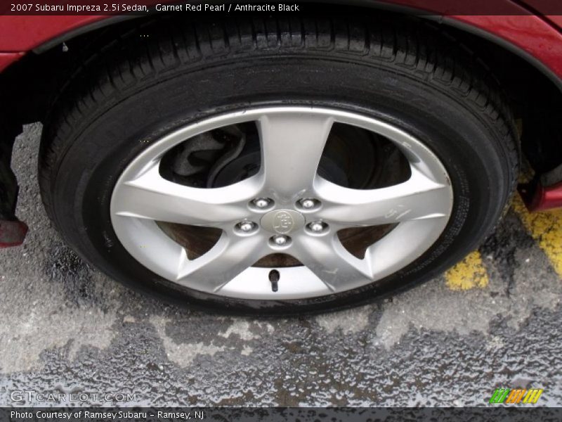 Garnet Red Pearl / Anthracite Black 2007 Subaru Impreza 2.5i Sedan