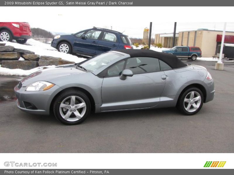 Satin Meisai Gray Pearl / Dark Charcoal 2009 Mitsubishi Eclipse Spyder GS