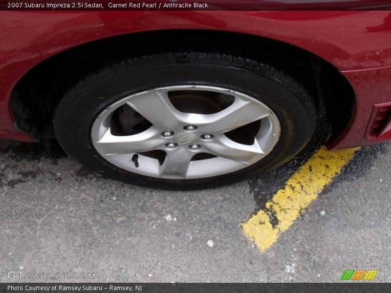 Garnet Red Pearl / Anthracite Black 2007 Subaru Impreza 2.5i Sedan