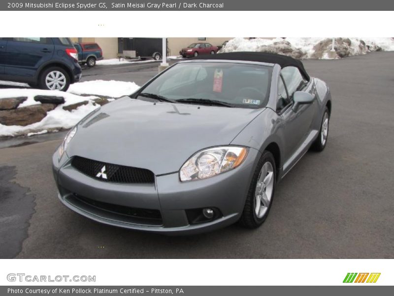 Satin Meisai Gray Pearl / Dark Charcoal 2009 Mitsubishi Eclipse Spyder GS