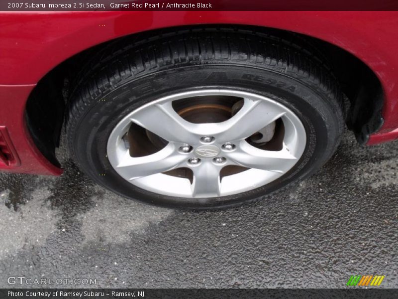 Garnet Red Pearl / Anthracite Black 2007 Subaru Impreza 2.5i Sedan