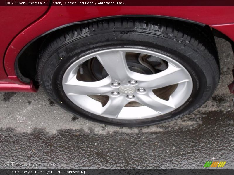 Garnet Red Pearl / Anthracite Black 2007 Subaru Impreza 2.5i Sedan