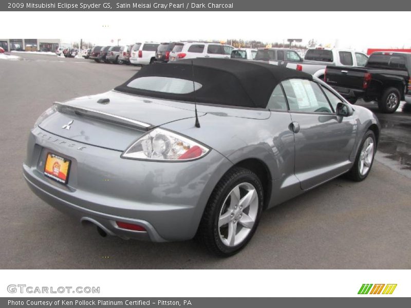 Satin Meisai Gray Pearl / Dark Charcoal 2009 Mitsubishi Eclipse Spyder GS