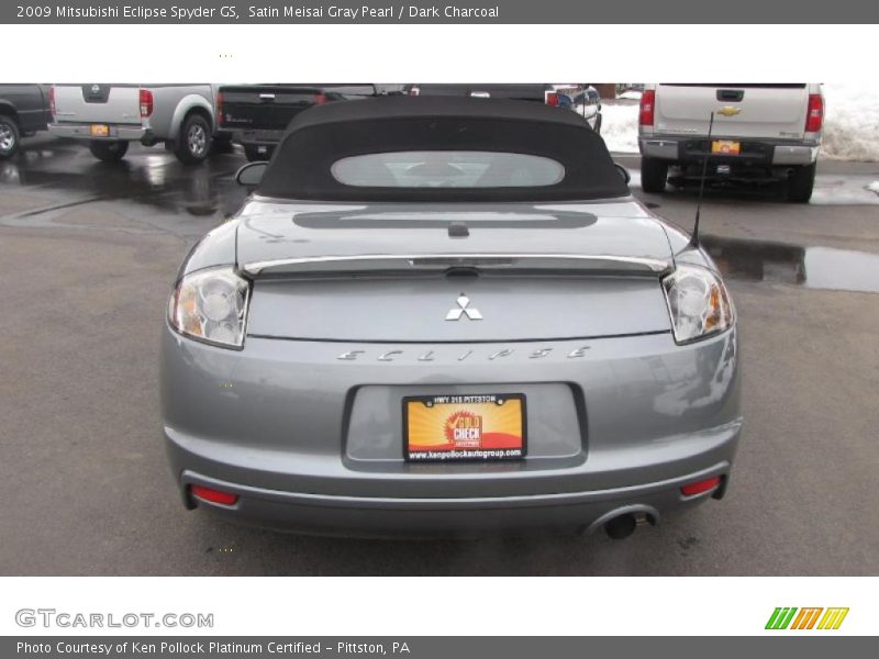 Satin Meisai Gray Pearl / Dark Charcoal 2009 Mitsubishi Eclipse Spyder GS