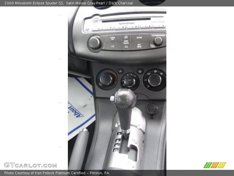 Satin Meisai Gray Pearl / Dark Charcoal 2009 Mitsubishi Eclipse Spyder GS