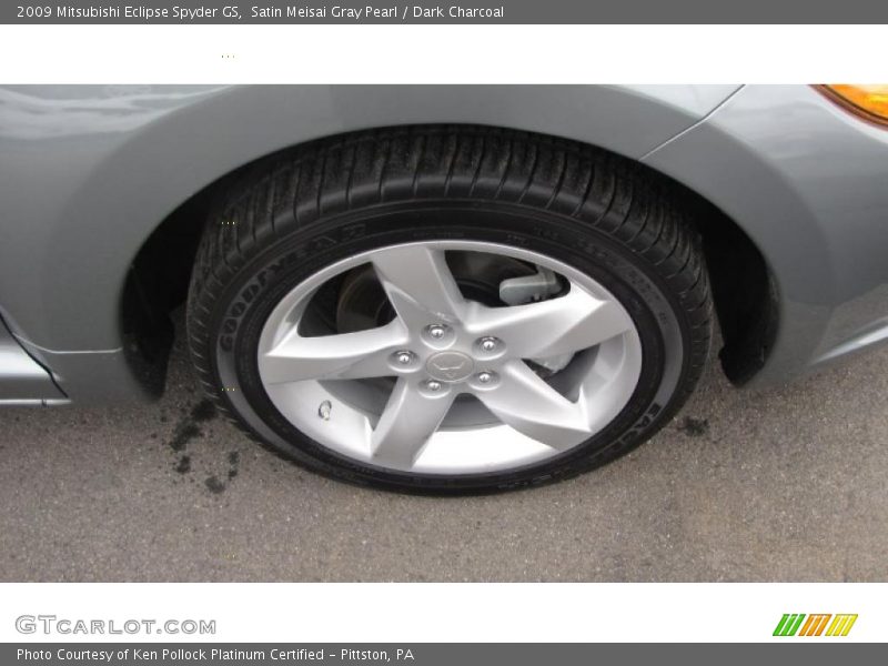 Satin Meisai Gray Pearl / Dark Charcoal 2009 Mitsubishi Eclipse Spyder GS