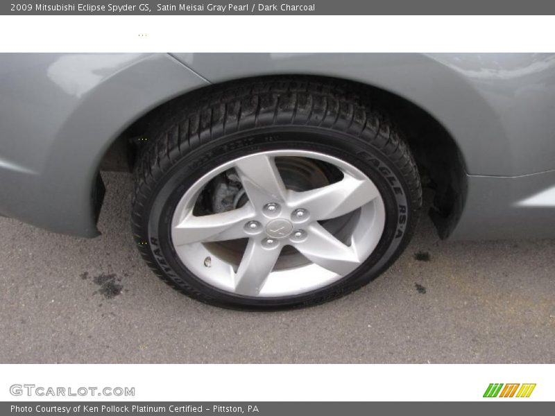 Satin Meisai Gray Pearl / Dark Charcoal 2009 Mitsubishi Eclipse Spyder GS
