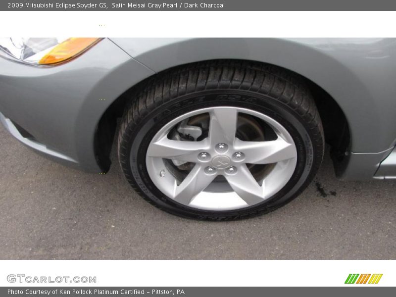 Satin Meisai Gray Pearl / Dark Charcoal 2009 Mitsubishi Eclipse Spyder GS