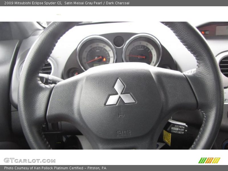Satin Meisai Gray Pearl / Dark Charcoal 2009 Mitsubishi Eclipse Spyder GS