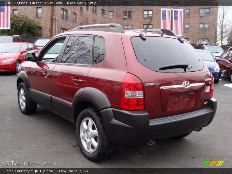 Mesa Red / Gray 2005 Hyundai Tucson GLS V6 4WD