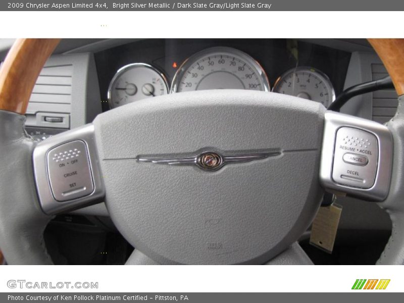 Bright Silver Metallic / Dark Slate Gray/Light Slate Gray 2009 Chrysler Aspen Limited 4x4