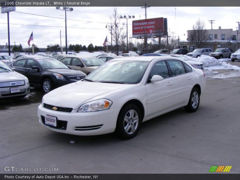 White / Neutral Beige 2006 Chevrolet Impala LT