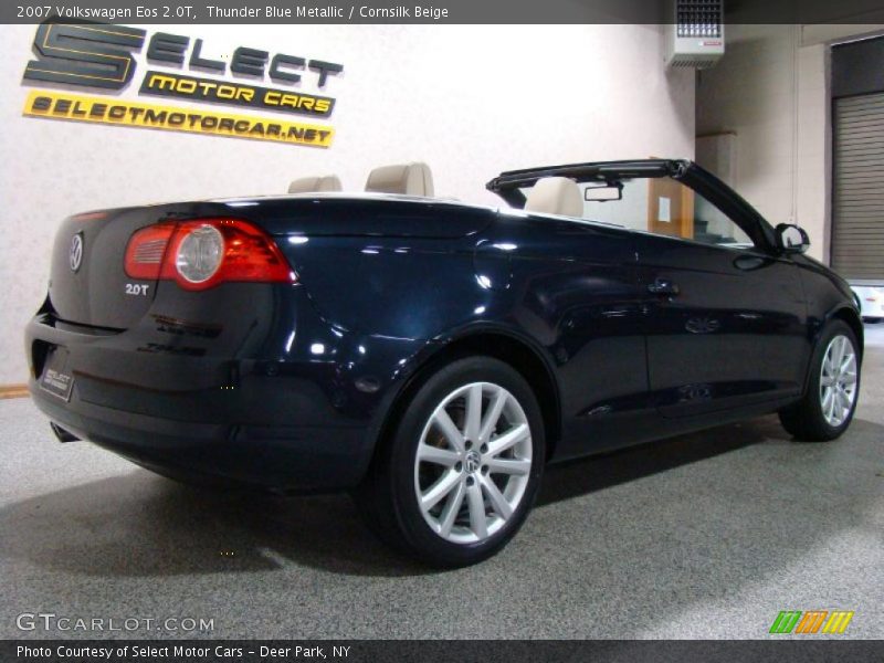 Thunder Blue Metallic / Cornsilk Beige 2007 Volkswagen Eos 2.0T