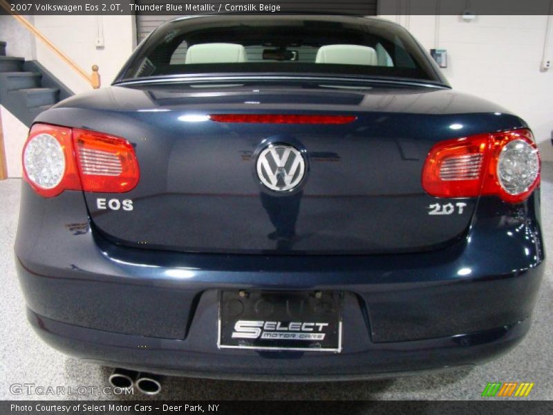 Thunder Blue Metallic / Cornsilk Beige 2007 Volkswagen Eos 2.0T
