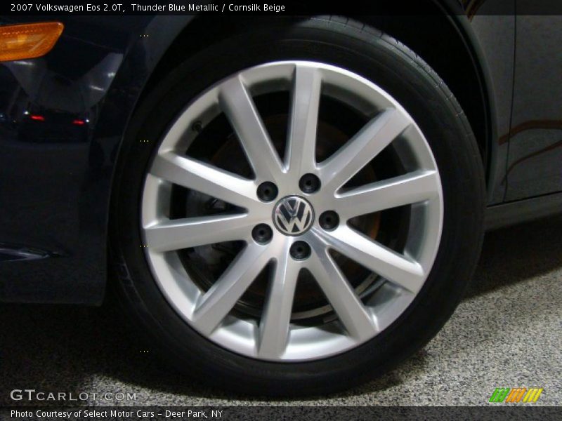 Thunder Blue Metallic / Cornsilk Beige 2007 Volkswagen Eos 2.0T
