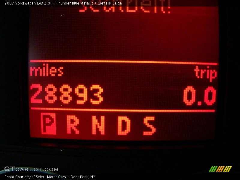 Thunder Blue Metallic / Cornsilk Beige 2007 Volkswagen Eos 2.0T
