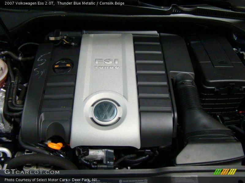 Thunder Blue Metallic / Cornsilk Beige 2007 Volkswagen Eos 2.0T