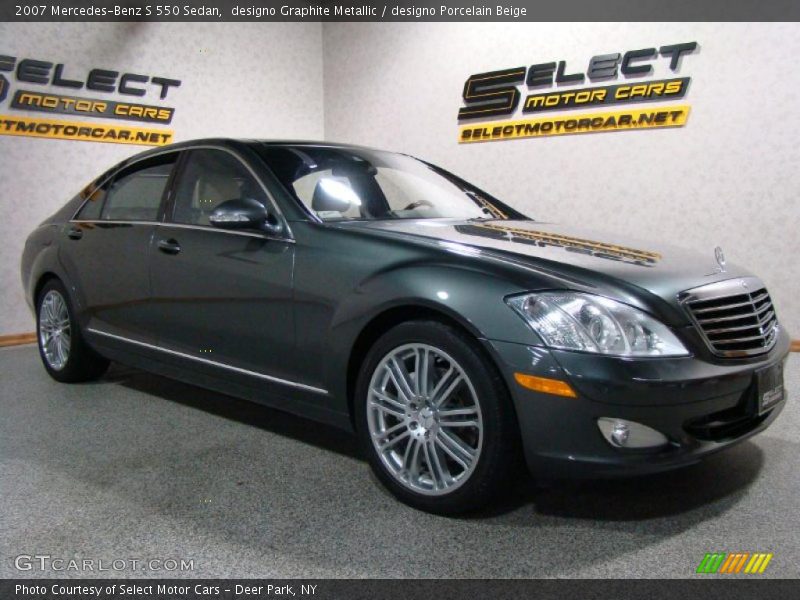 designo Graphite Metallic / designo Porcelain Beige 2007 Mercedes-Benz S 550 Sedan