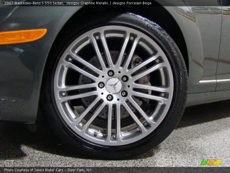 designo Graphite Metallic / designo Porcelain Beige 2007 Mercedes-Benz S 550 Sedan