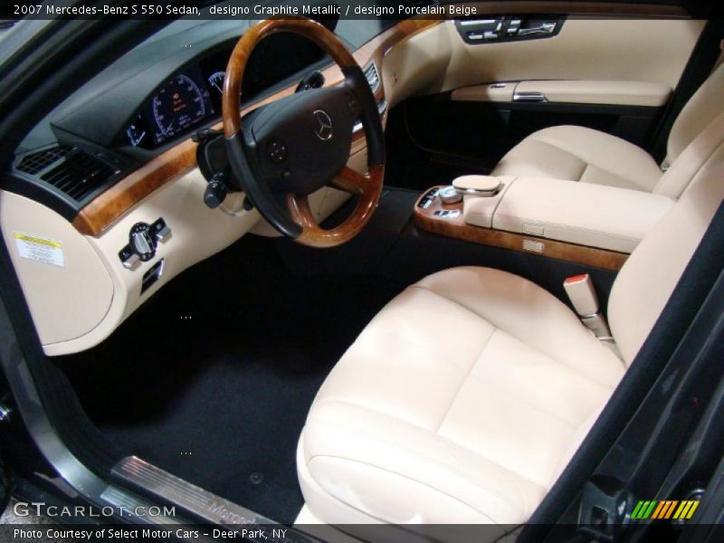 designo Graphite Metallic / designo Porcelain Beige 2007 Mercedes-Benz S 550 Sedan