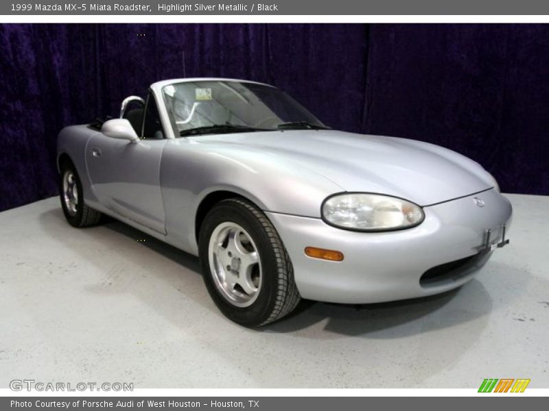 Highlight Silver Metallic / Black 1999 Mazda MX-5 Miata Roadster