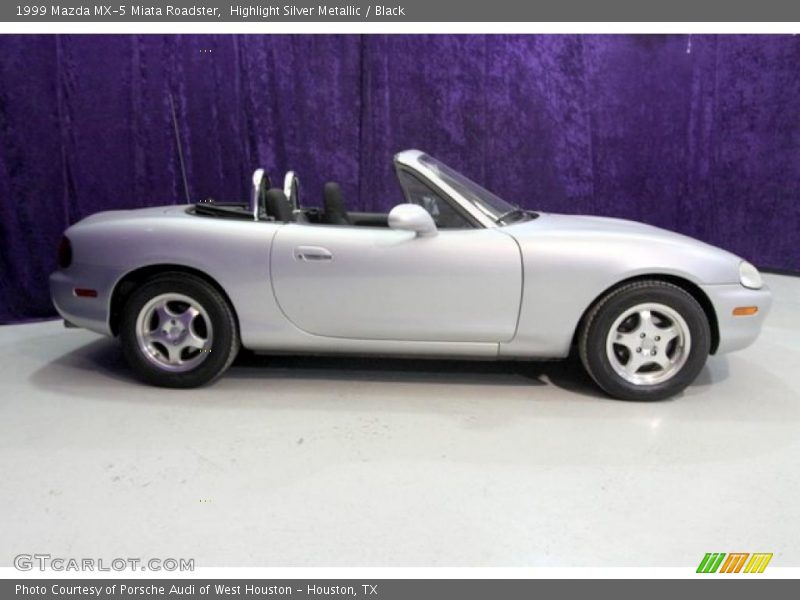 Highlight Silver Metallic / Black 1999 Mazda MX-5 Miata Roadster