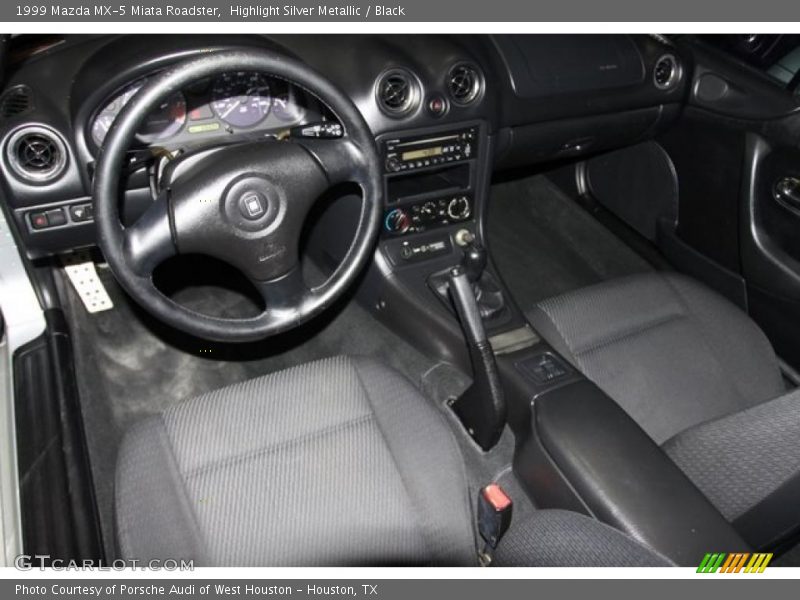Highlight Silver Metallic / Black 1999 Mazda MX-5 Miata Roadster