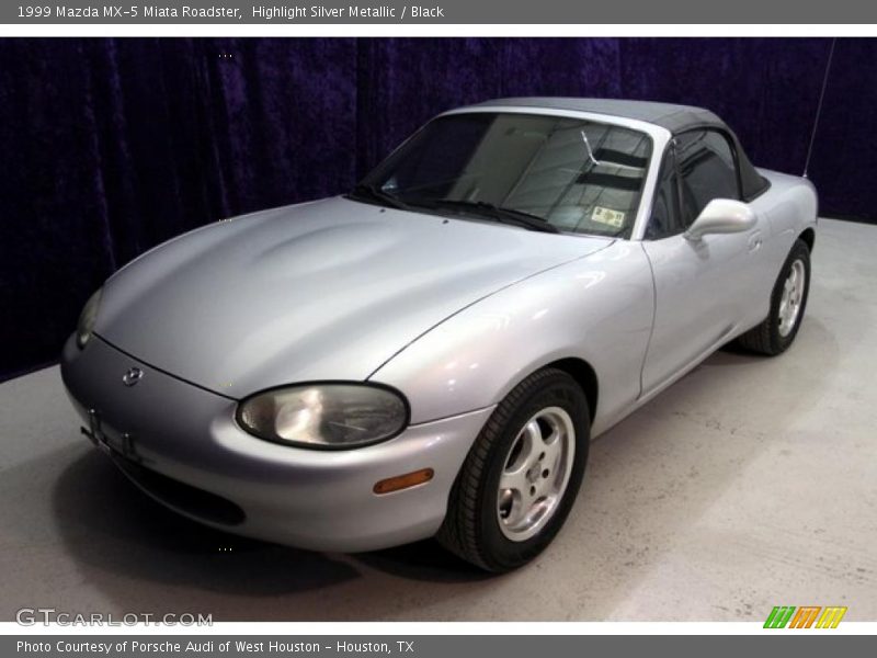 Highlight Silver Metallic / Black 1999 Mazda MX-5 Miata Roadster