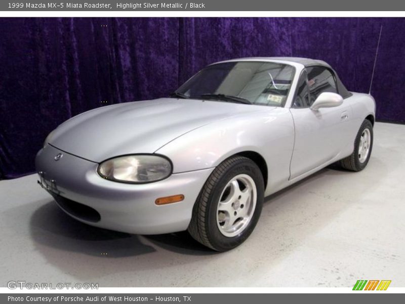 Highlight Silver Metallic / Black 1999 Mazda MX-5 Miata Roadster