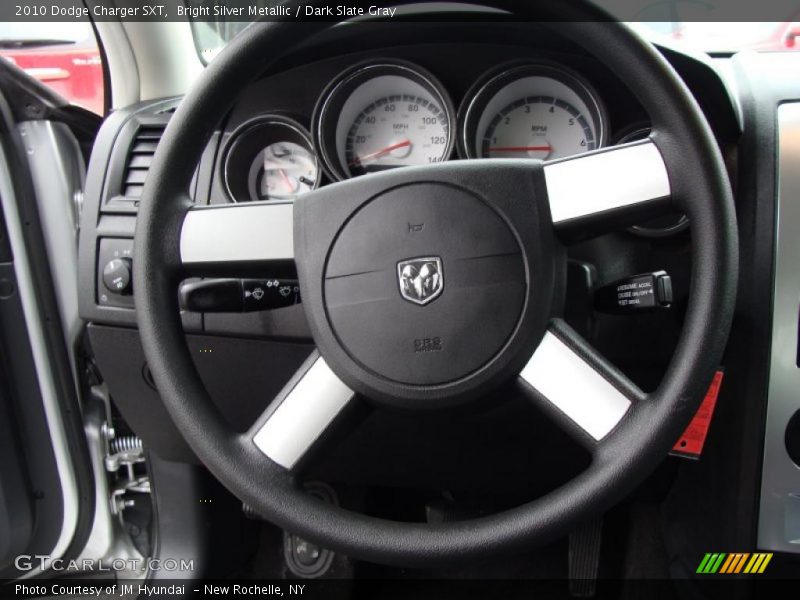 Bright Silver Metallic / Dark Slate Gray 2010 Dodge Charger SXT