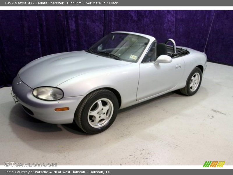 Highlight Silver Metallic / Black 1999 Mazda MX-5 Miata Roadster
