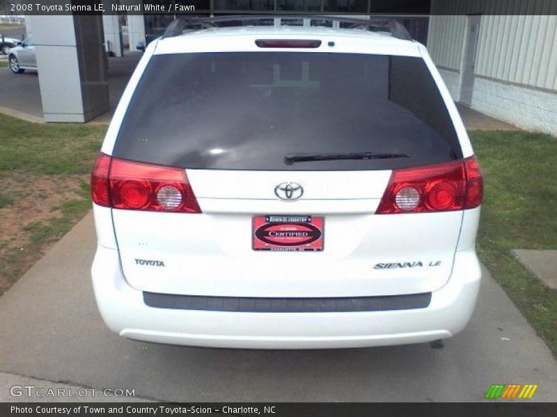 Natural White / Fawn 2008 Toyota Sienna LE