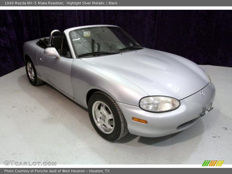 Highlight Silver Metallic / Black 1999 Mazda MX-5 Miata Roadster